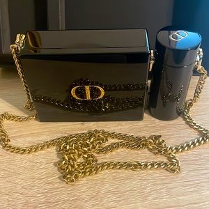Dior clutch & lipstick holder